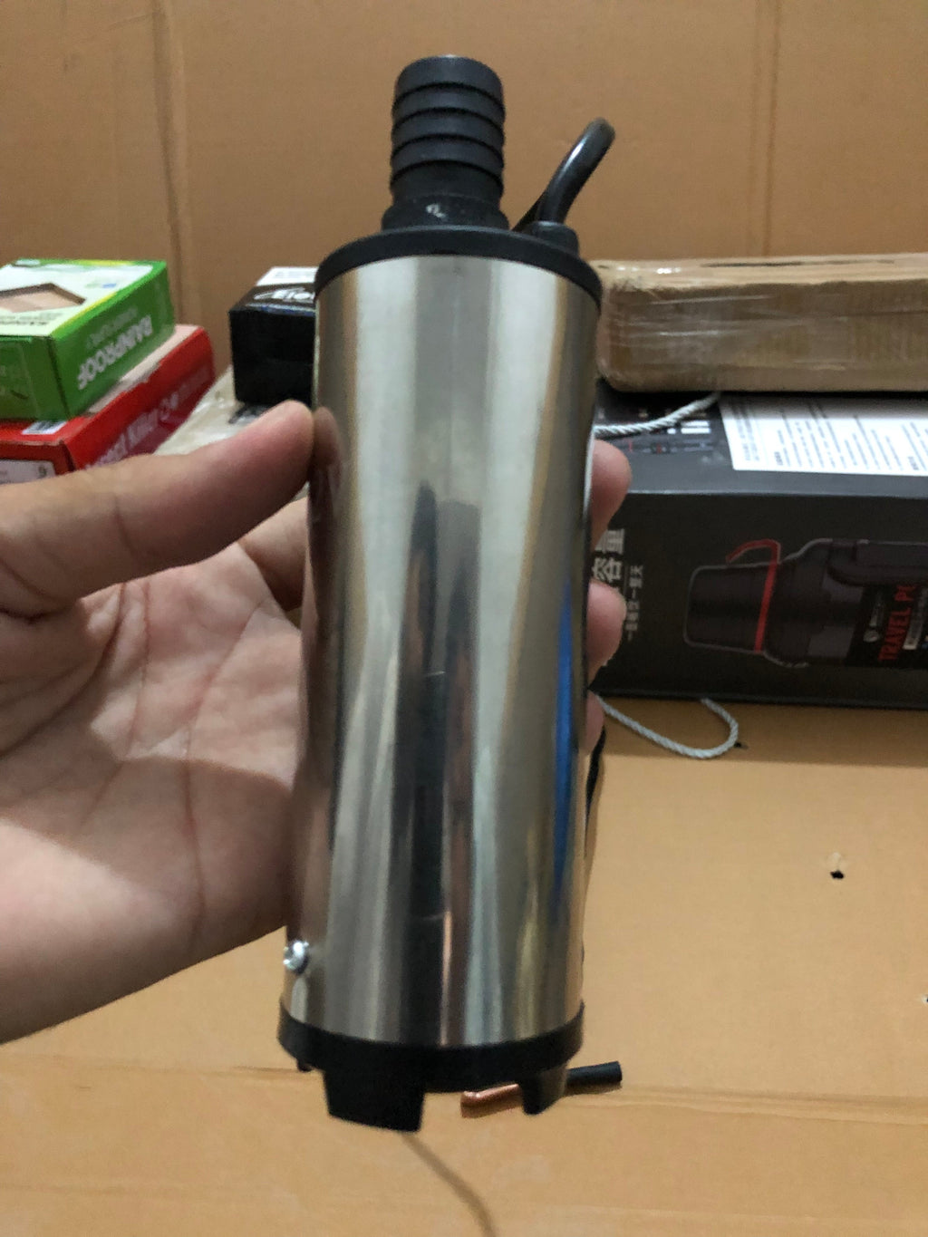 Diesel Pump stainless steel Gold body