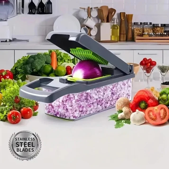 12-in-1 Multi-Function Vegetable Chopper & Food Slicer