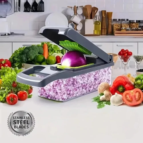 12-in-1 Multi-Function Vegetable Chopper & Food Slicer