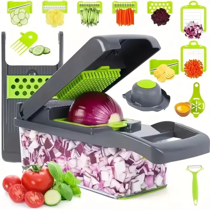 12-in-1 Multi-Function Vegetable Chopper & Food Slicer